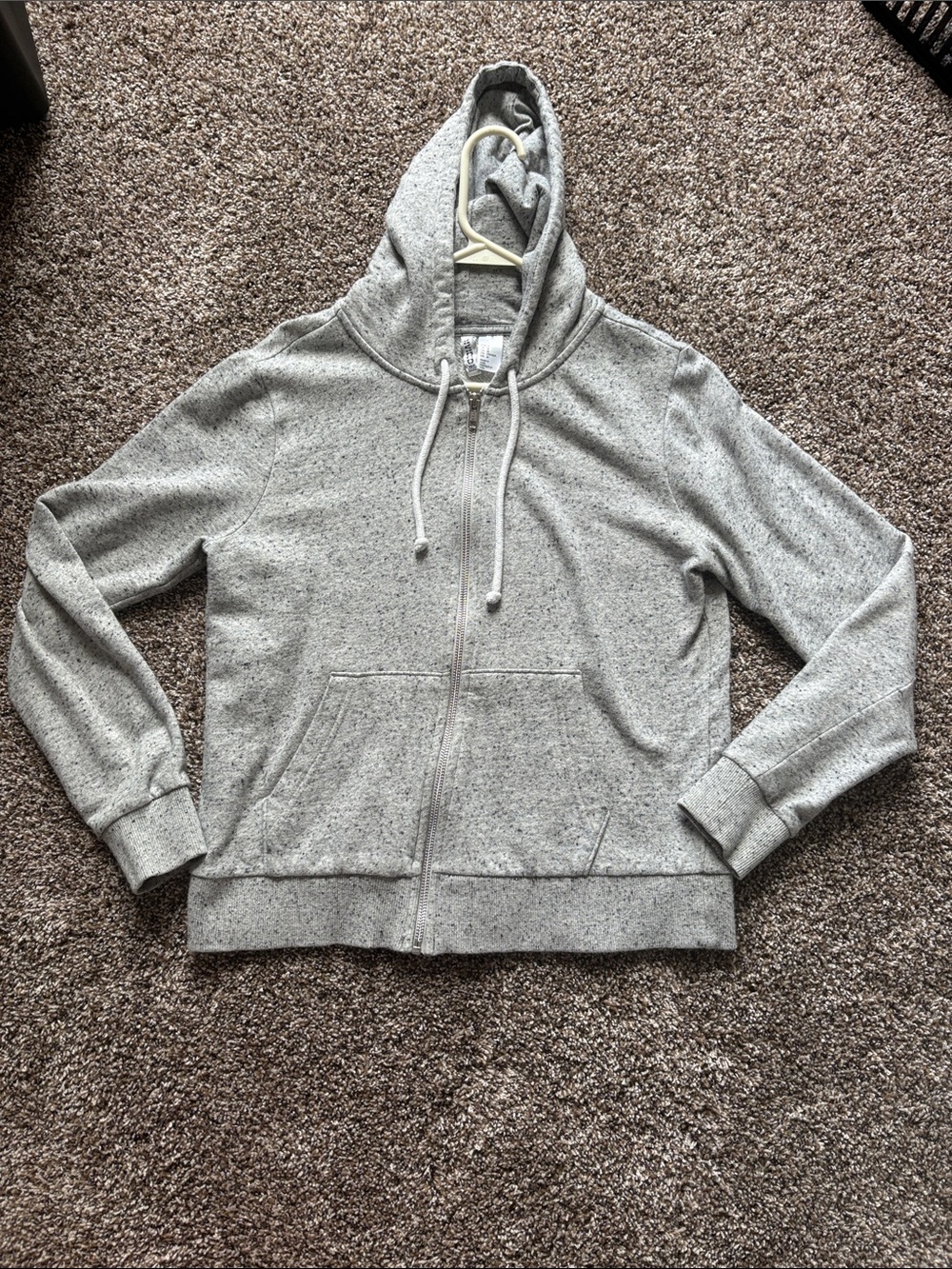 Light Gray Zip-Up Hoodie H&M